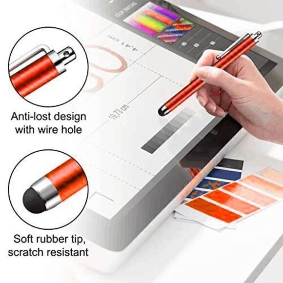 🖋️ 8 Pack Stylus Universal Capacitive Drawing Touch Pens for Touch Screens NEW - Picture 11 of 16